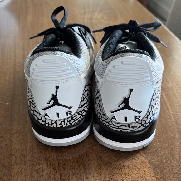 Jordan Black and White Athletic Shoes - Picture 3 of 5